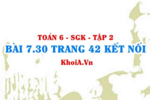 Bài 7.30 trang 42 Toán 6 Tập 2 Kết nối tri thức